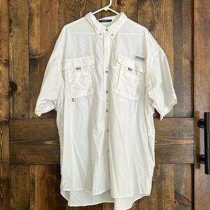 Columbia Omni-shade White Button Up Shirt